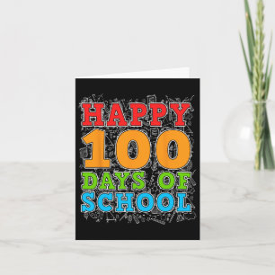 Cartão Feliz 100º Dia De Professores Estudantes 100