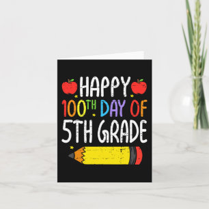 Cartão Feliz 100º Dia dos Estudantes do 5º ano 10