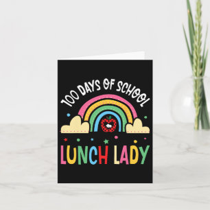 Cartão Feliz 100 Dias De Almoço Escolar Lady Rainbow Cele