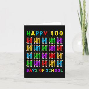 Cartão Feliz 100 Dias De Escola