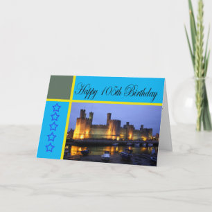 Cartão Feliz 105º aniversário do Castelo Caernarfon