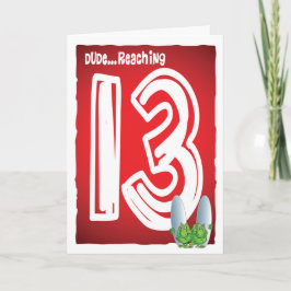 Cartão Feliz 13 de aniversário