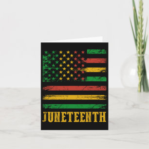 Cartão Feliz 18 de junho de 1865 Bandeira americana Melan