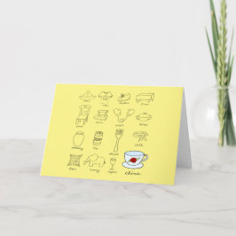 Cartão Feliz 20º Aniversário de Casamento Ilustração Mode