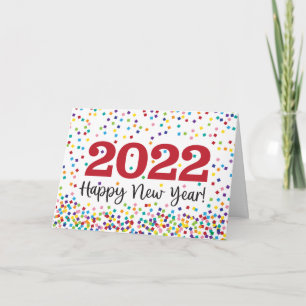 Cartão Feliz 2022 Ano Novo Divertido