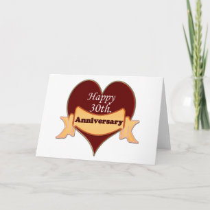 Cartão Feliz 30º aniversário