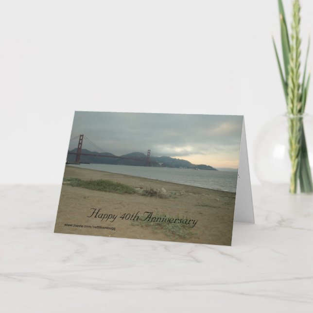 Cartão Feliz 40º Aniversário (Frente)