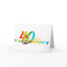 Feliz 40º aniversário Número do Balão