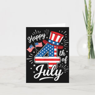 Cartão Feliz 4 de julho