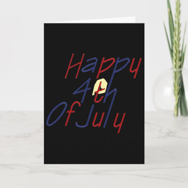 Cartão Feliz 4 de Julho _1  (Frente)