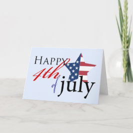 Cartão Feliz 4 de julho de 1