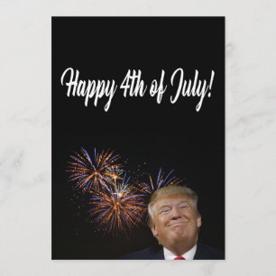 Cartão Feliz 4 de julho de Donald Trump