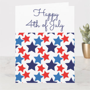 Cartão Feliz 4 de julho / Dia da Independência