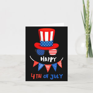 Cartão Feliz 4 de julho dia da independência eua 4 de jul