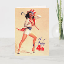 Feliz 4 de julho. Pin-up Retroativo