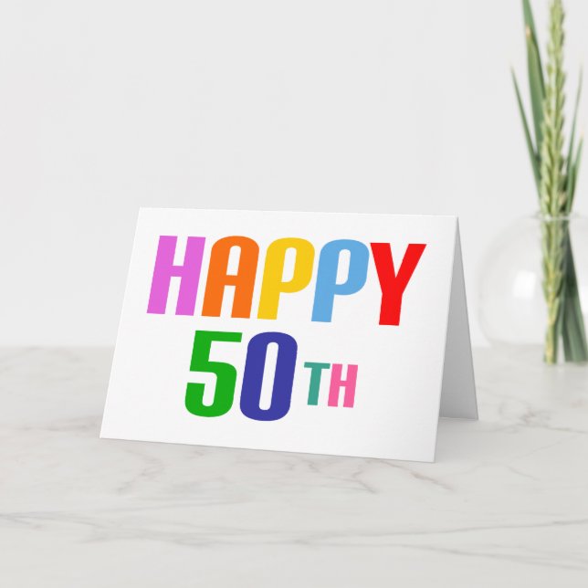 Cartão Feliz 50º (Frente)