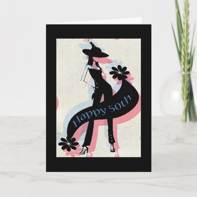 Cartão Feliz 50º aniversário (Frente)
