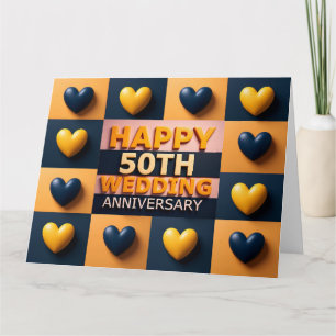 Cartão Feliz 50º Aniversário de Casamento