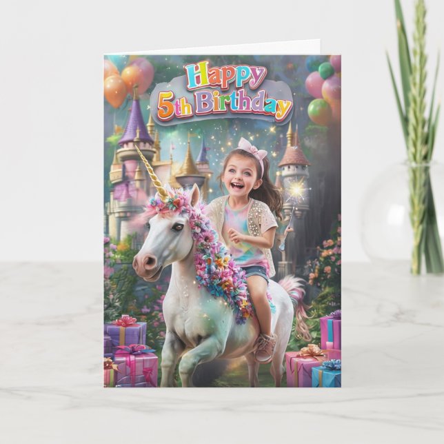 Cartão Feliz 5 Birthday (Frente)