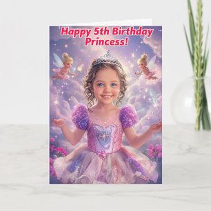 Cartão Feliz 5 Birthday