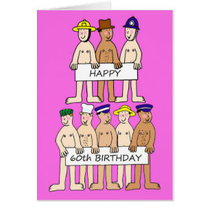 Cartão Feliz 60º Aniversário por Seus Engraçados Cartoons