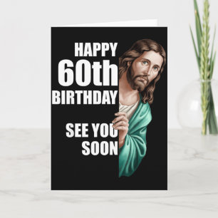 Cartão Feliz 60º Aniversário Vejo Você Em Breve Design Je