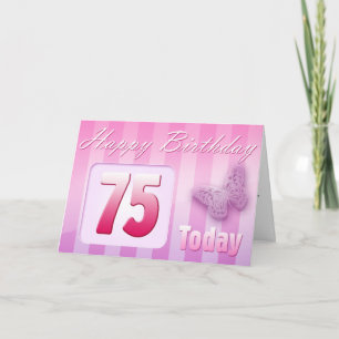 Cartão Feliz 75º aniversário Grande Excelente-Tia Mãe Mãe