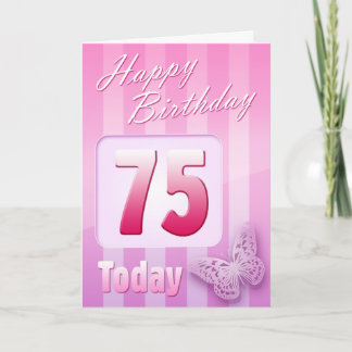 Cartão Feliz 75º aniversário Grande Excelente-tia Mãe-tia