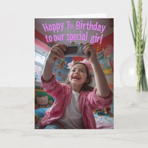 Cartão Feliz 7 Birthday