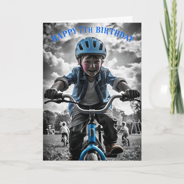 Cartão Feliz 7 Birthday (Frente)