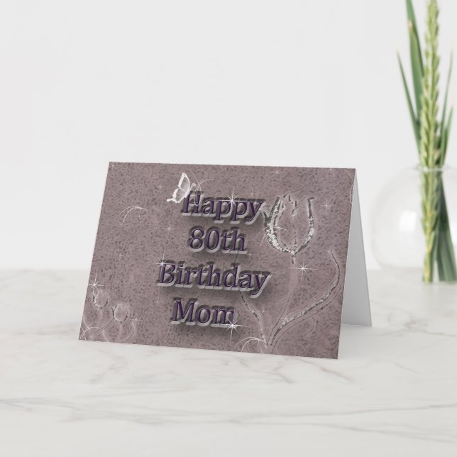 Cartão Feliz 80 Birthday (Frente)