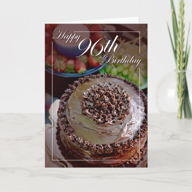 Cartão Feliz 96º aniversário (Frente)