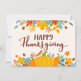 Cartão Feliz Ação de Graças