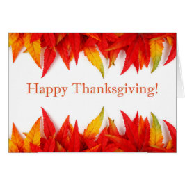 Cartão Feliz Ação de Graças!