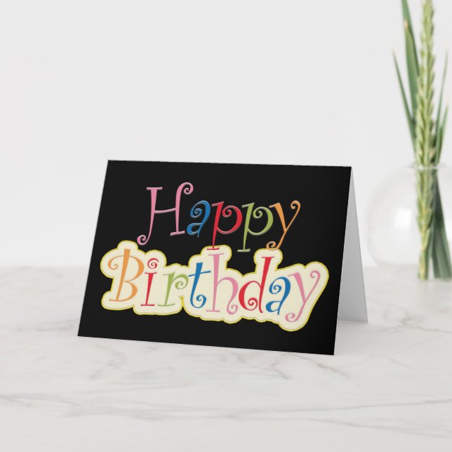 Cartão Feliz Aniversário (Frente)