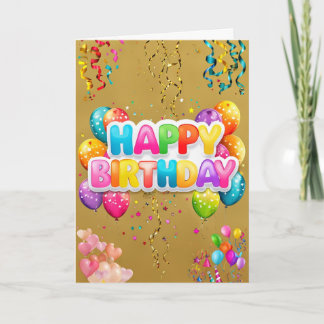 Cartão Feliz aniversário