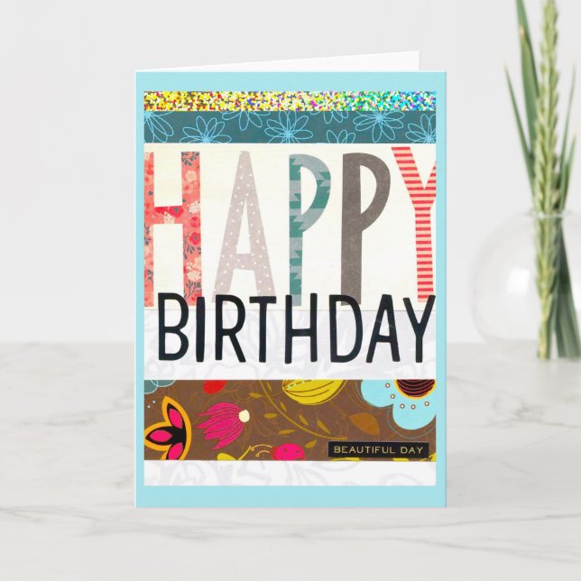 Cartão Feliz aniversario! (Frente)