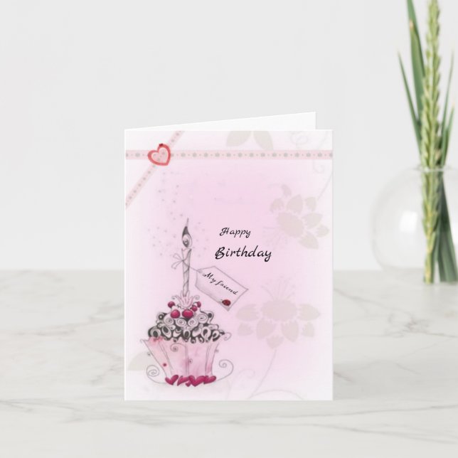 Cartão Feliz aniversário (Frente)