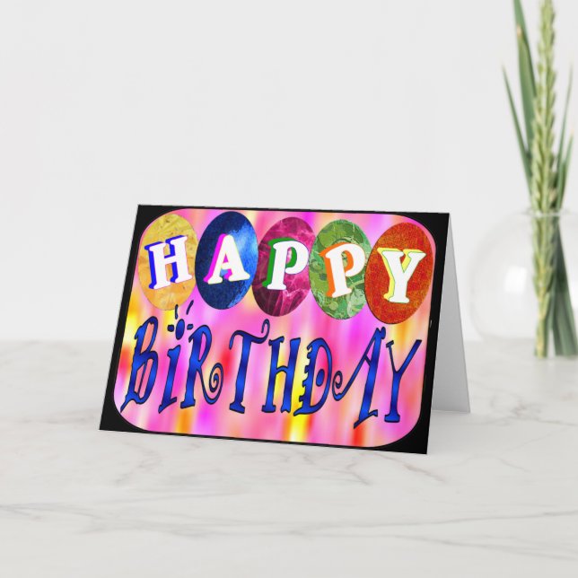 Cartão Feliz aniversário (Frente)