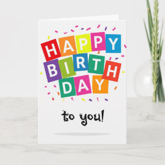 Cartão Feliz aniversário