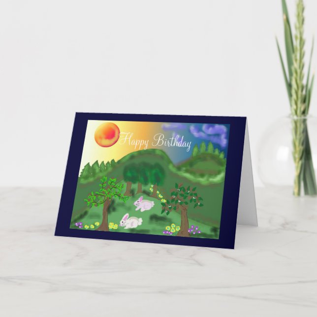 Cartão Feliz aniversário (Frente)