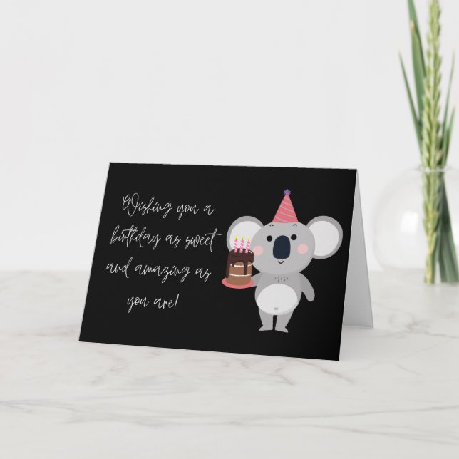 Cartão Feliz aniversário (Frente)