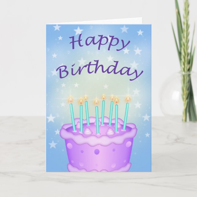 Cartão Feliz aniversário (Frente)