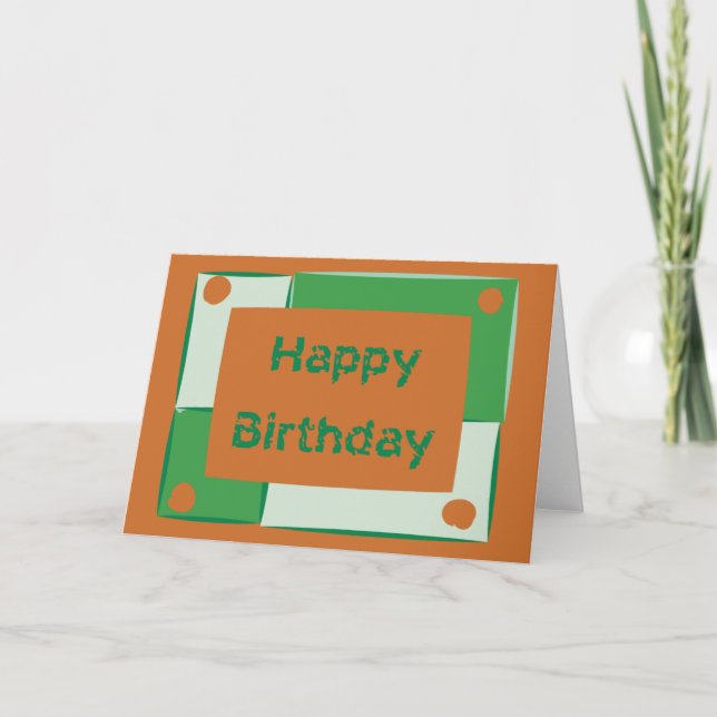 Cartão Feliz aniversário (Frente)