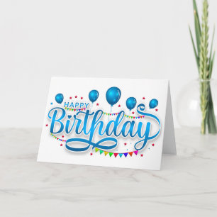 Cartão Feliz aniversário