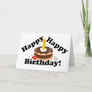 Cartão Feliz aniversário!