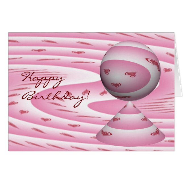 Cartão Feliz aniversario! (Frente Horizontal)