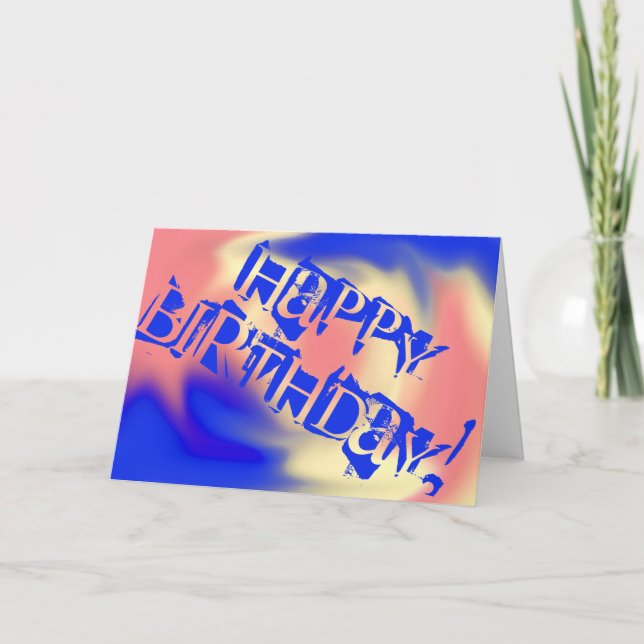 Cartão Feliz aniversário (Frente)