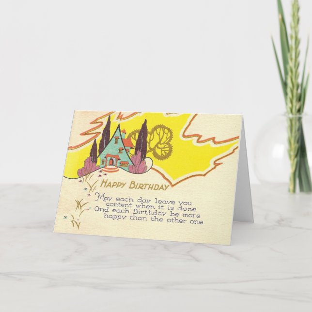 Cartão Feliz aniversário (Frente)