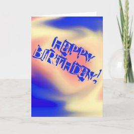 Cartão Feliz aniversário!